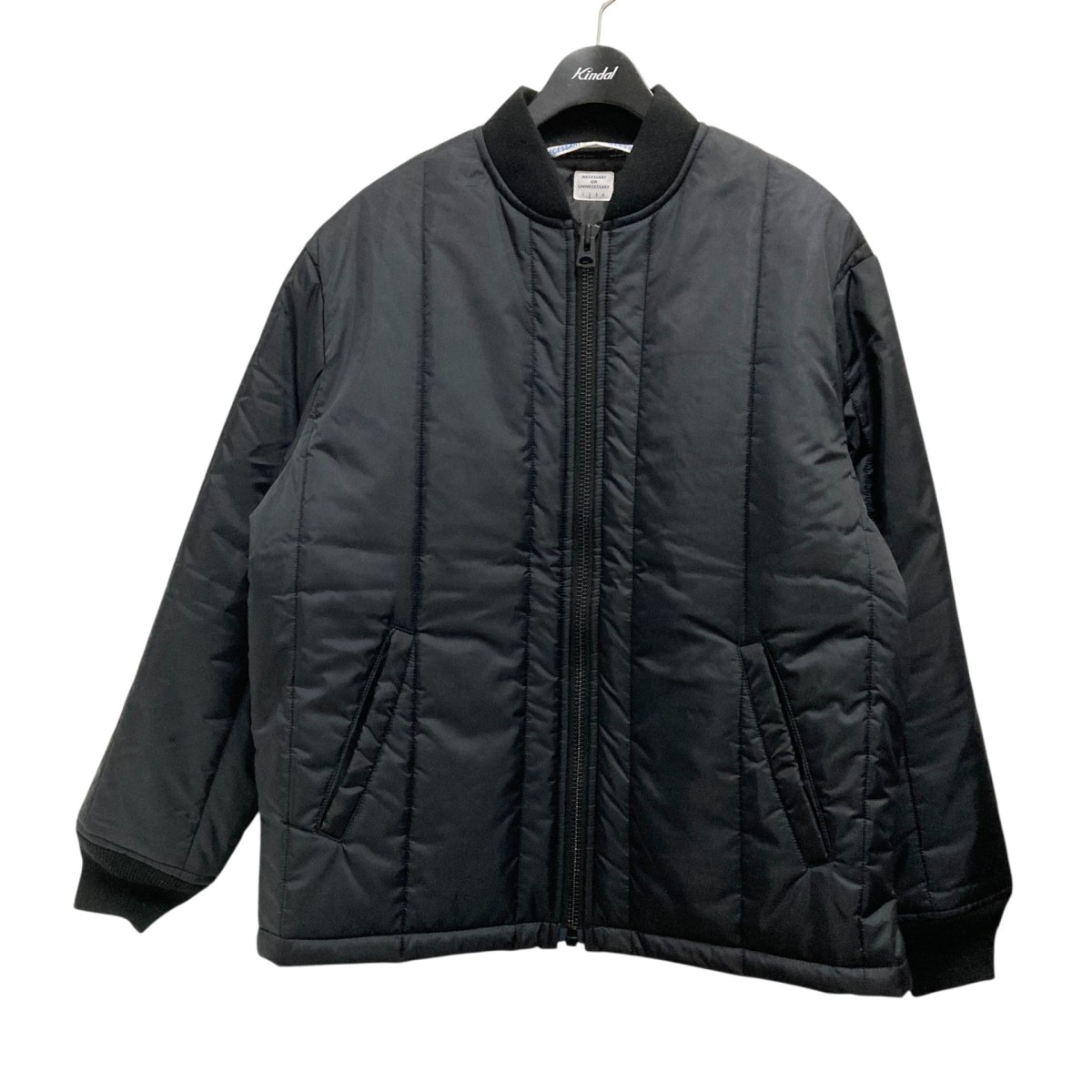 【中古】NECESSARY or UNNECESSARY TOP GUN 中綿上衣 90012019 黒いこと 大いさ：2 【200326】（ネセサリーオアアンネセサリー） コート・ジャケット-メンズファッション