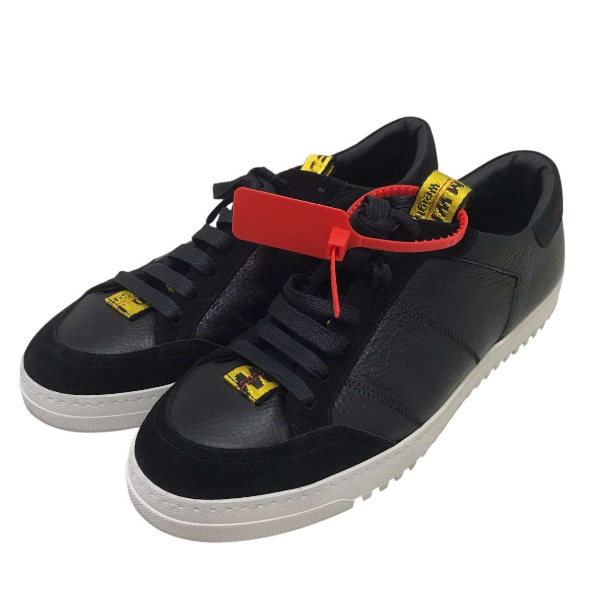 【中古】 OFFWHITE　 ローカットスニーカー ブラック サイズ：44 【190226】（オフホワイト）