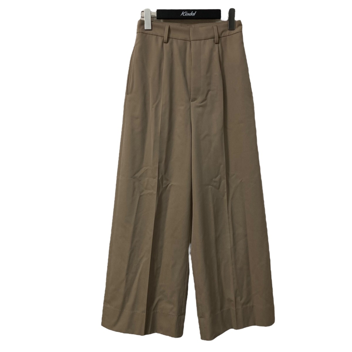 【中古】MUSE de Deuxieme Classe24SS GABARDINE WIDE パンツ スラックス 24030500401010 ベージュ サイズ：34【価格見直し】｜ブランド古着のカインドオル