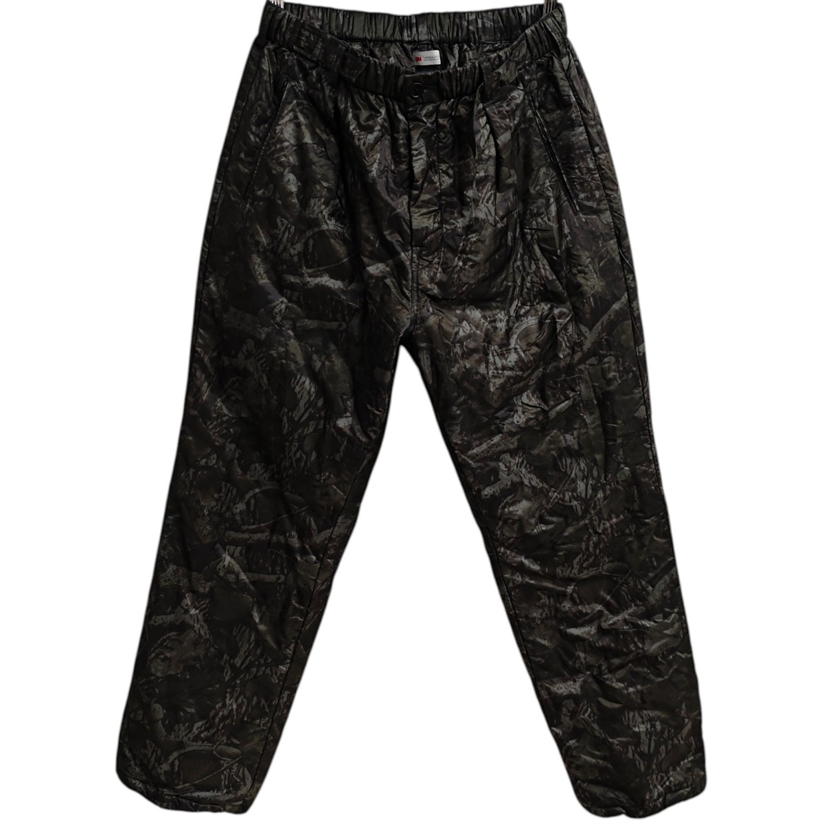 【中古】POST O’ALLS nylon forest camo gray jungle 中綿ズボン下 薄墨色 大きさ：XL 【180226】（ポストオーバーオールズ）