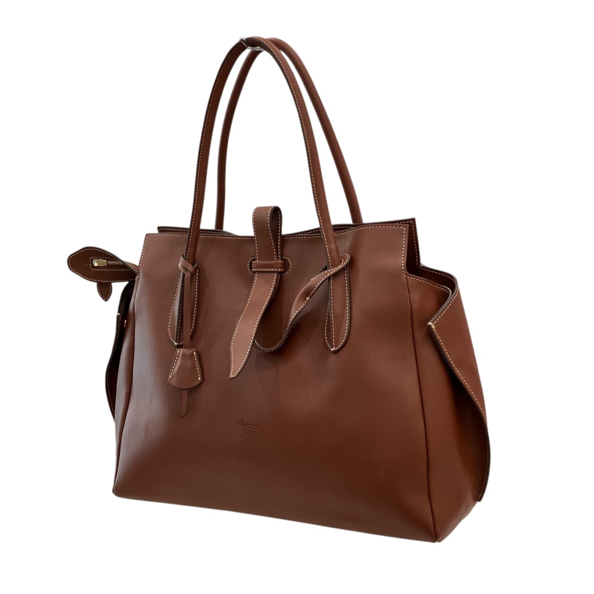 【中古】BOLDRINI SELLERIAトートバッグ ブラウン【価格見直し】｜ブランド古着のカインドオル