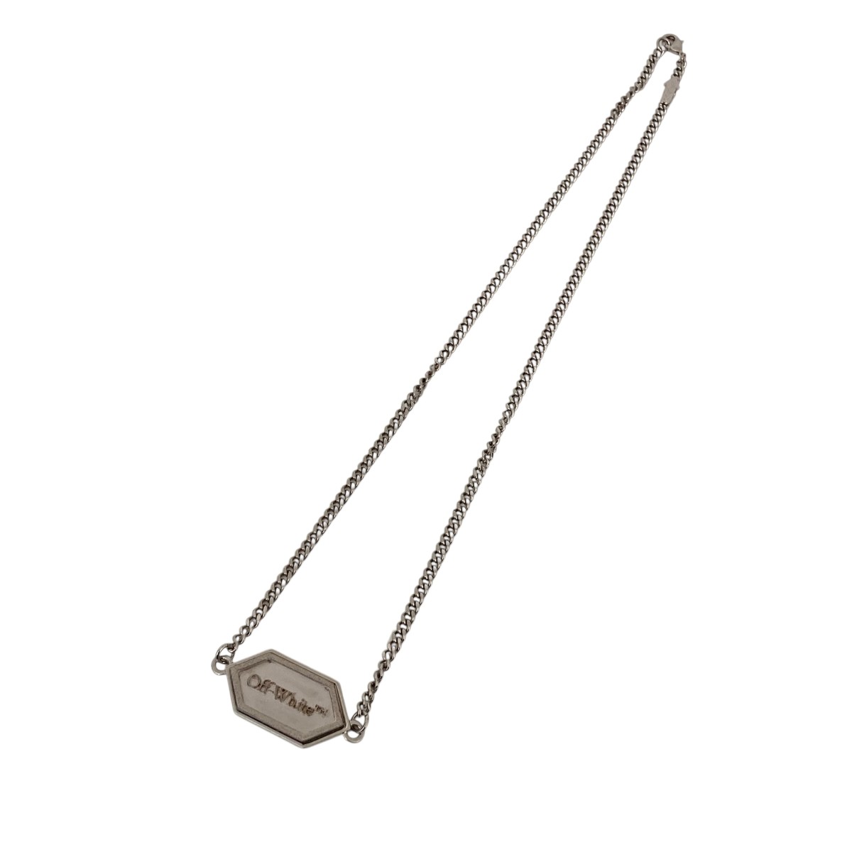 【中古】 OFFWHITE　 Silver Label Necklace ネックレス シルバー 【190226】（オフホワイト）