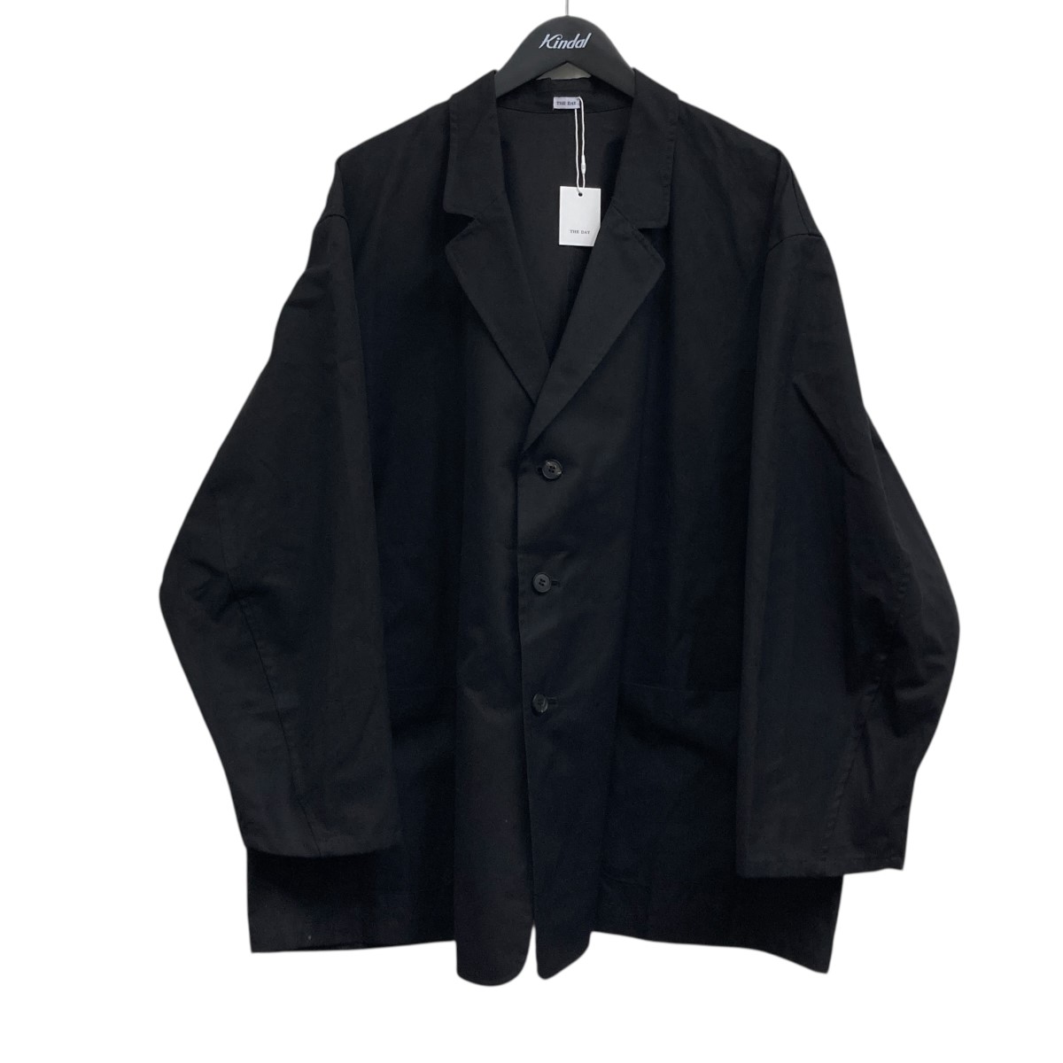 【中古】 THE DAY　 SUPERIOR GABARDINE TAILORED JACKET スーペリアギャバジンテーラードジャケット ブラック サイズ：2 【190226】（ザ デイ）