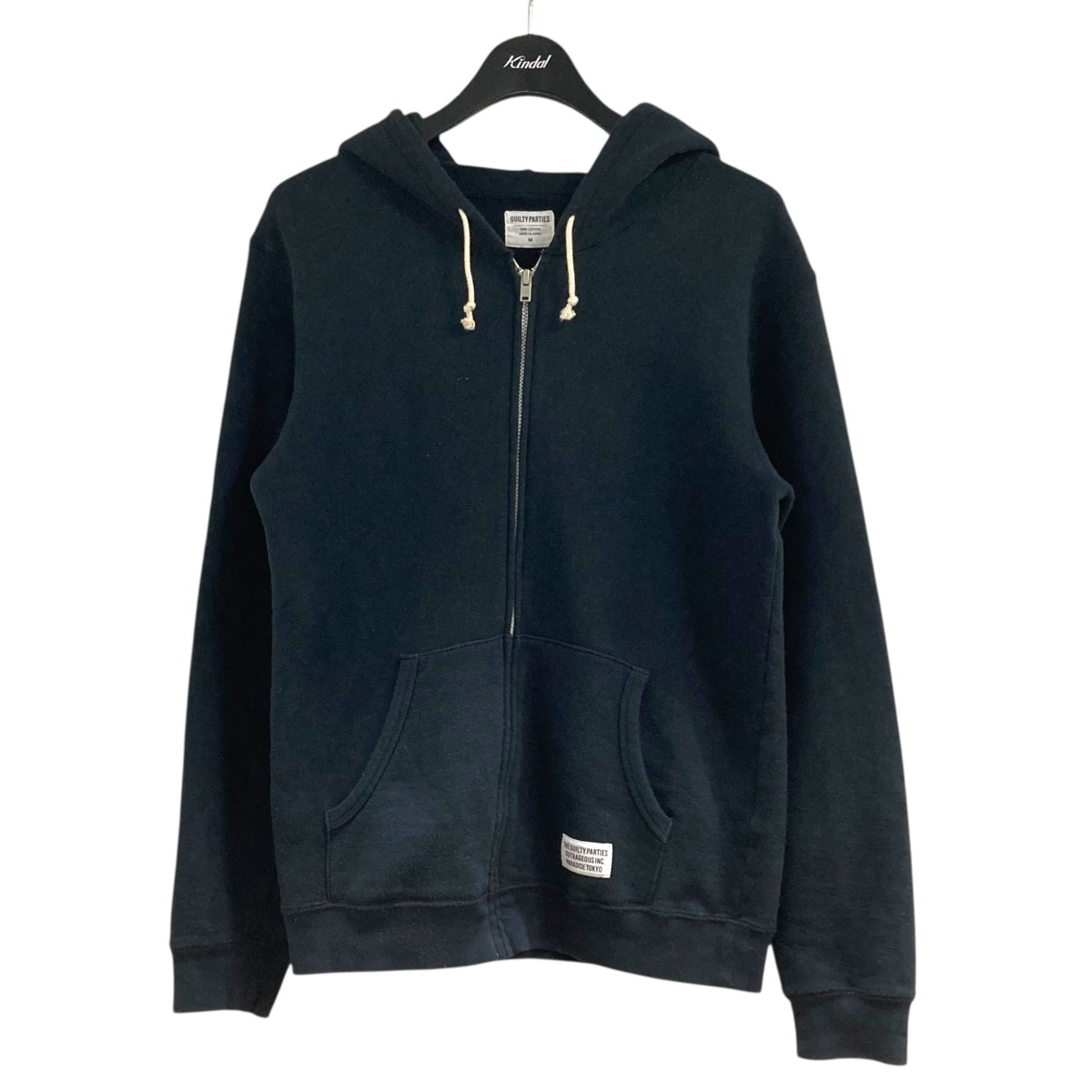 【中古】\u003cBR\u003eWACKO MARIA\u003cBR\u003eバックプリントジップアップパーカー 黒いこと 大きさ：Ｍ\u003cBR\u003e【必要経費思いかえす】