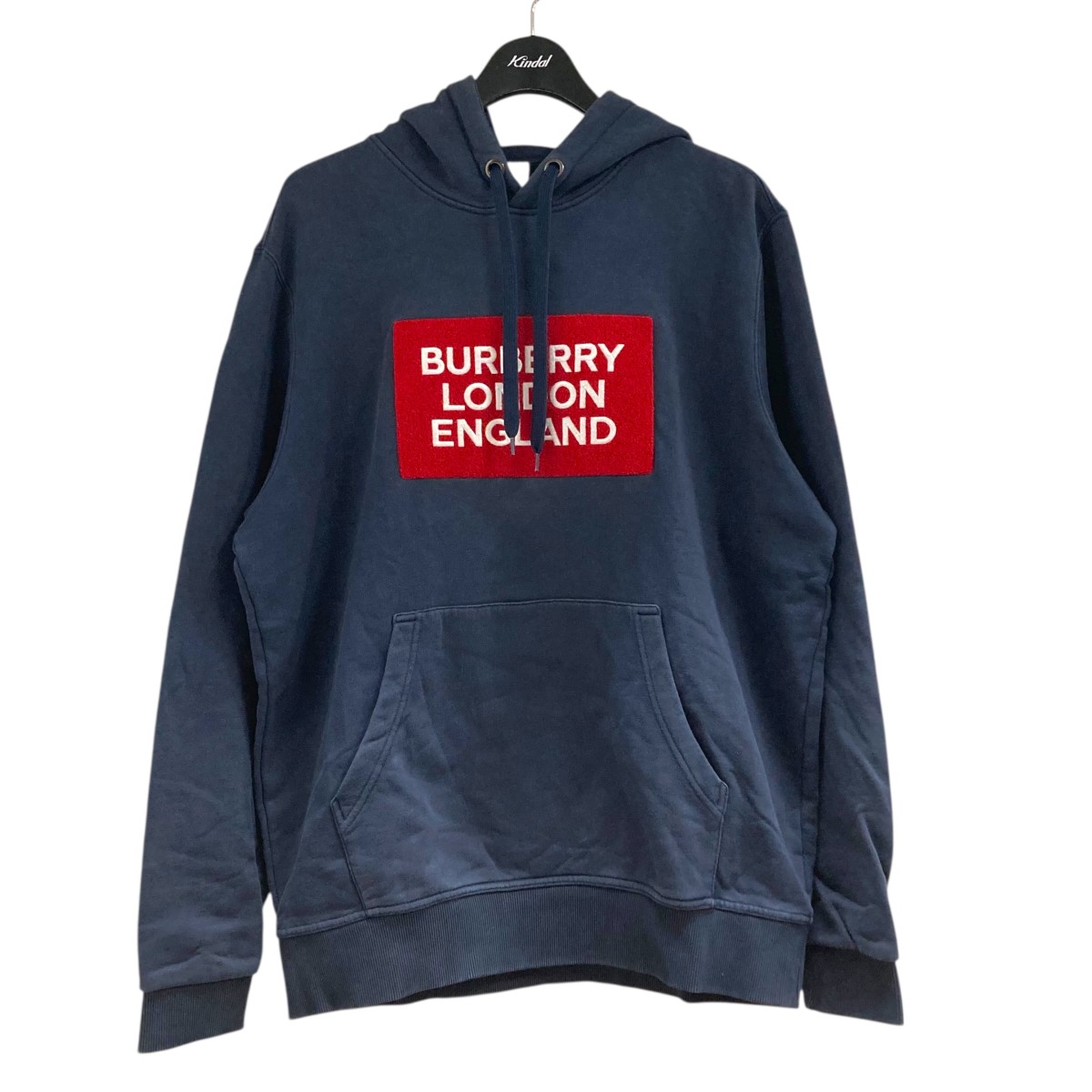 【中古】BURBERRY　プルオーバーパーカー 8021970 ネイビー サイズ：Ｍ 【190226】（バーバリー） スウェット・トレーナー-メンズファッション