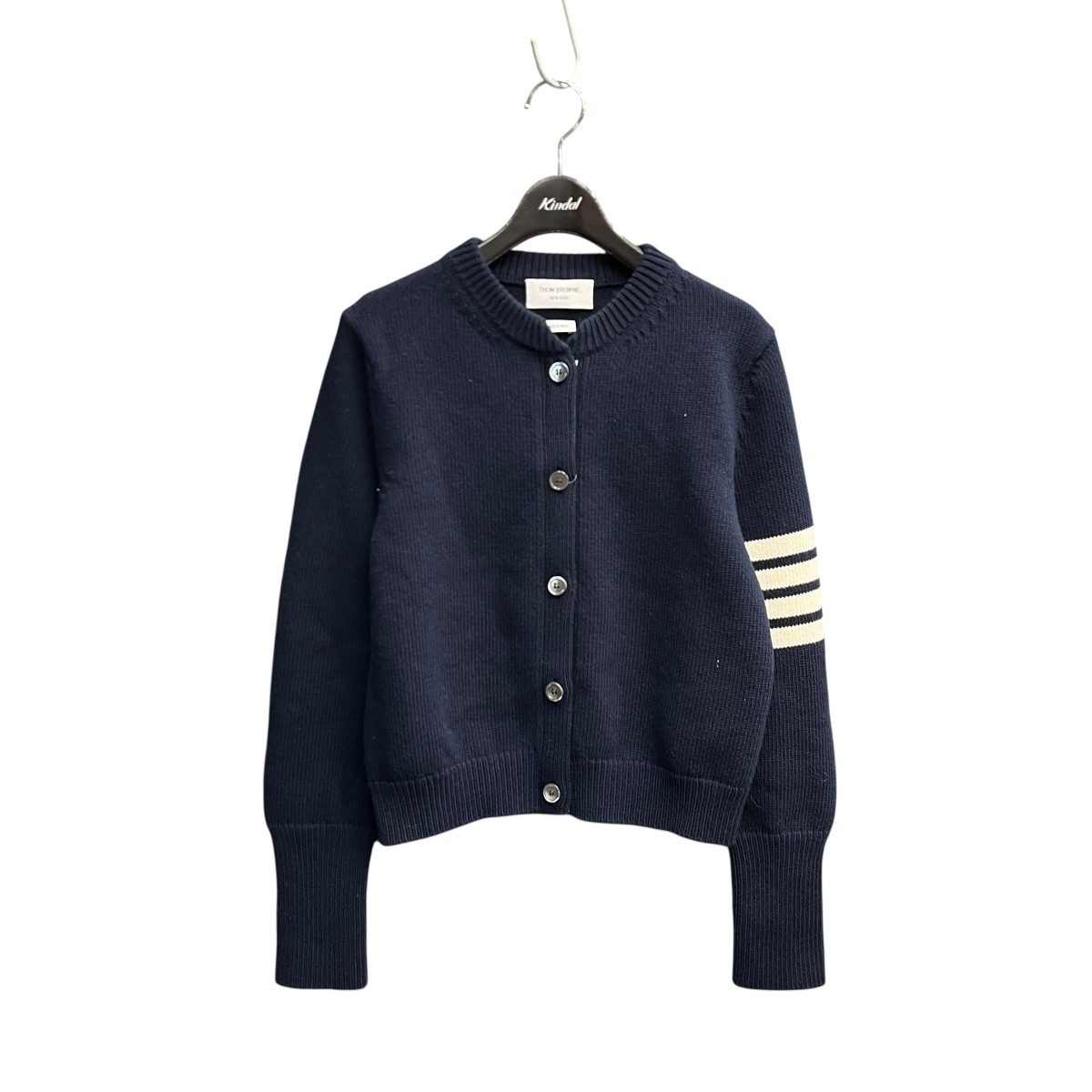 【中古】 Thom Browne 24AW カーディガン FKC585A Y1030 415 ネイビー サイズ:40 【010426】(トム・ブラウン)