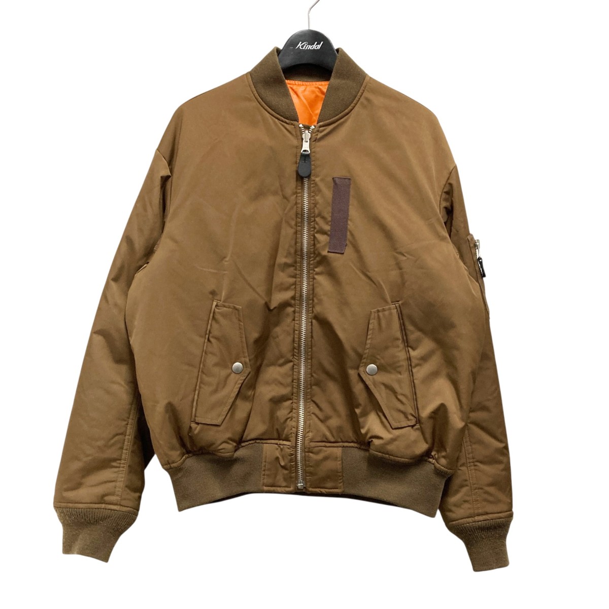 【中古】G．V．G．V LACE UP MA-1 BLOUSON MA-1上衣 GV1531001 赤銅色 大きさ：34 【200226】（ジーヴィージーヴィー）