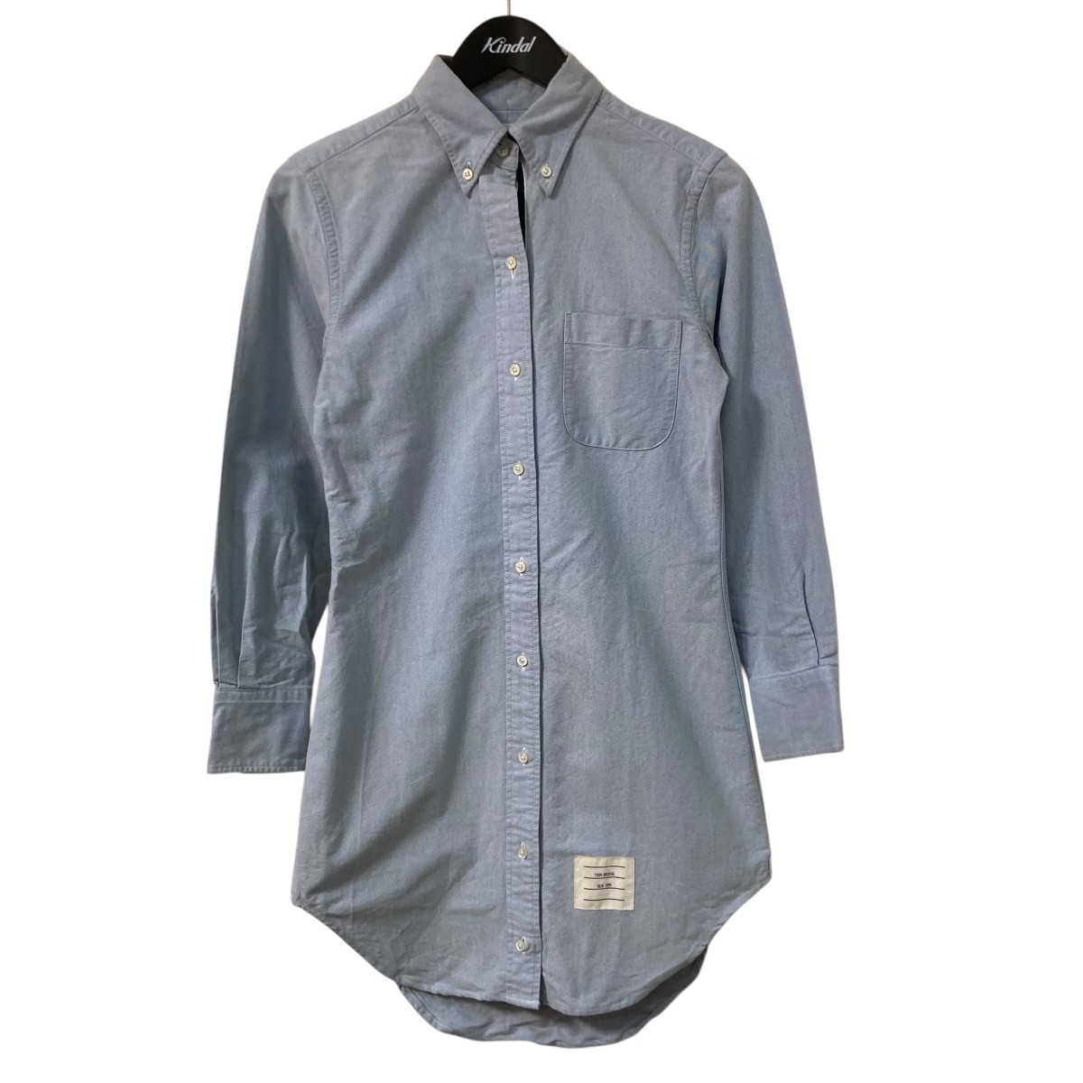 【中古】 Thom Browne　 オックスフォード ストライプ シャツドレス シャツワンピース FDS001E 06177 480 スカイブルー サイズ：36 【200226】（トム・ブラウン）