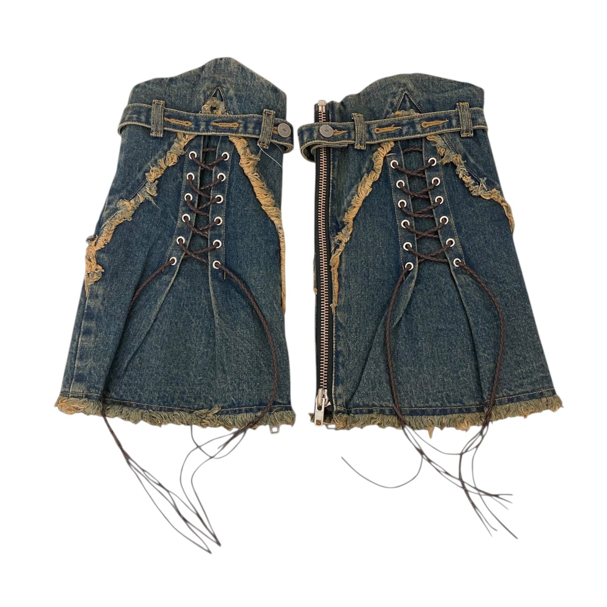 【中古】 junnakayama WESTERN LEG COVER レッグウォーマー jn-fw24-030 インディゴ サイズ：Free 【価格見直し】