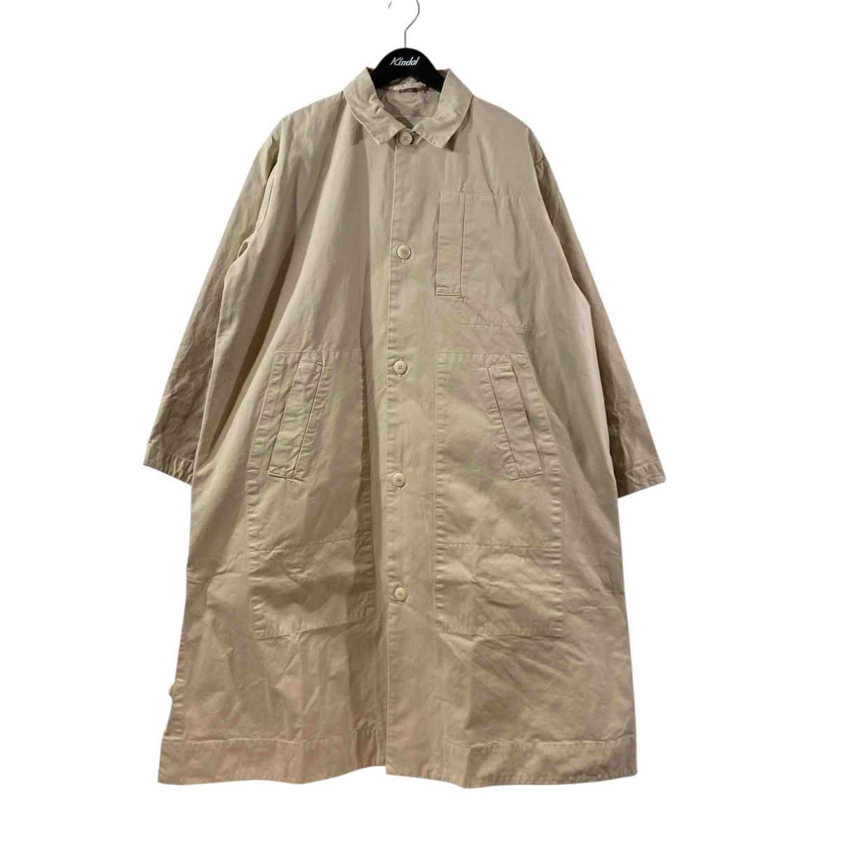 【中古】\u003cBR\u003etoogood\u003cBR\u003eTHE MESSENGER COAT ステンカラー厚地の外套 ベージュ 大きさ：S\u003cBR\u003e【通貨価値思いなおす】