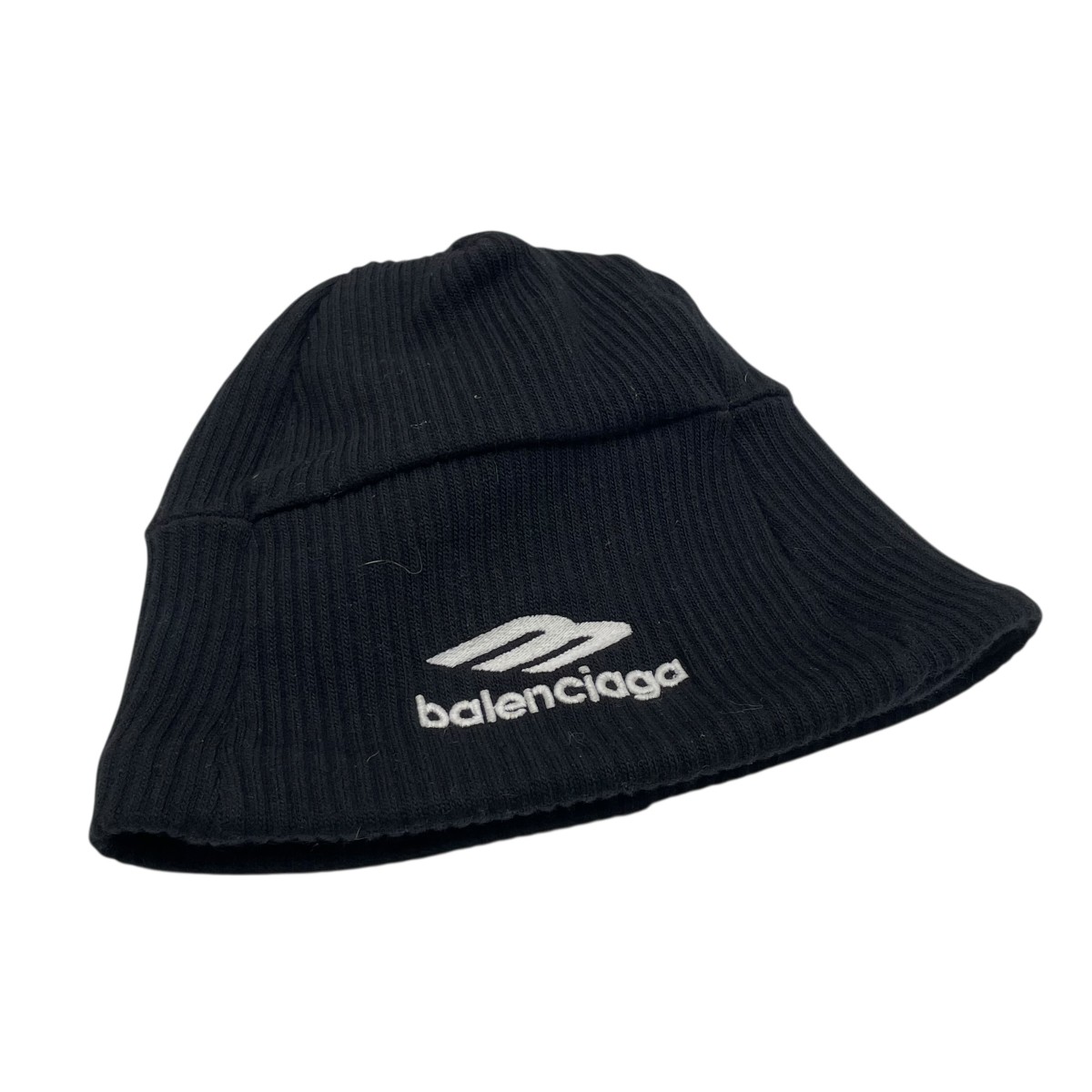【中古】BALENCIAGA　HIT UP SOCKS BINNIE ニット帽 767832 4D8B0 ブラック サイズ：表記無し 【200226】（バレンシアガ）｜ブランド古着のカインドオル