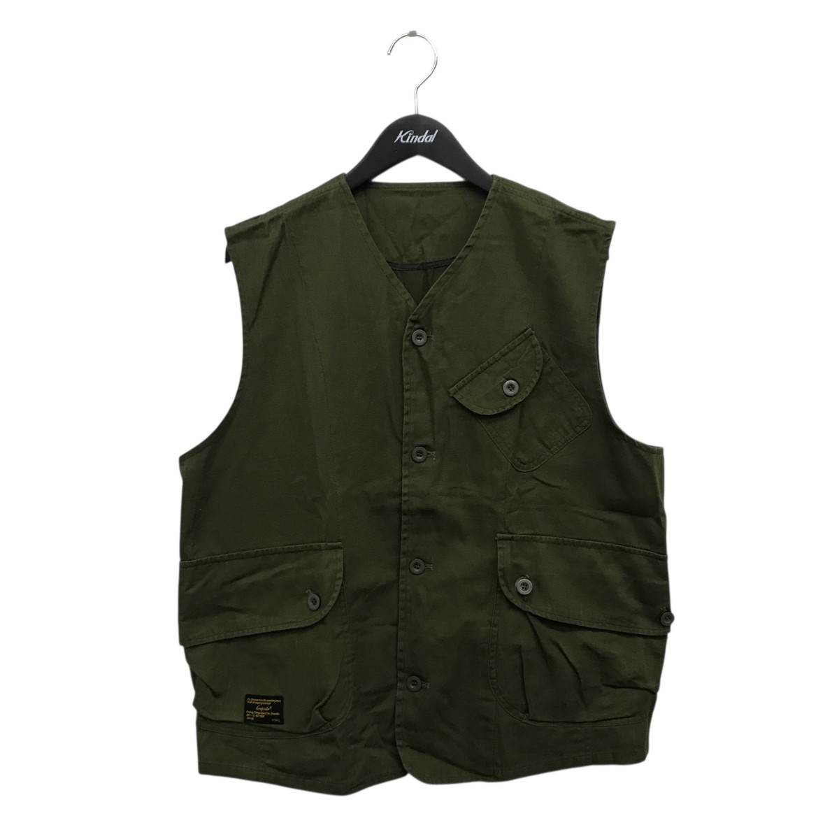 【中古】 GOPUDO　 ベスト G1038 カーキ サイズ：XXL 【210226】（ゴプド）