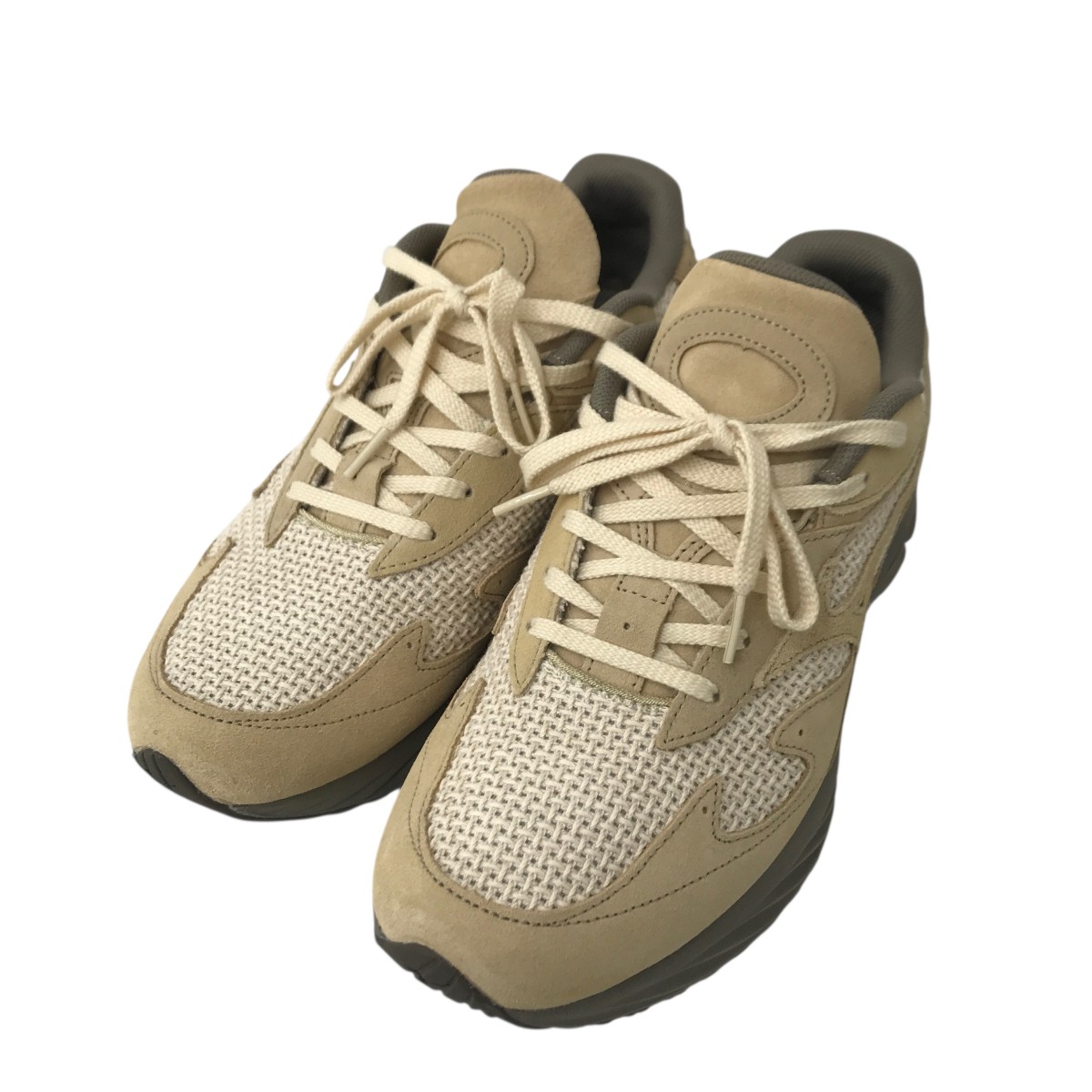【中古】 MIZUNO×BEAMS　 WAVE RIDER BEAMS スニーカー D1GD232801 ベージュ サイズ：27.5cm 【210226】（ミズノ×ビームス）