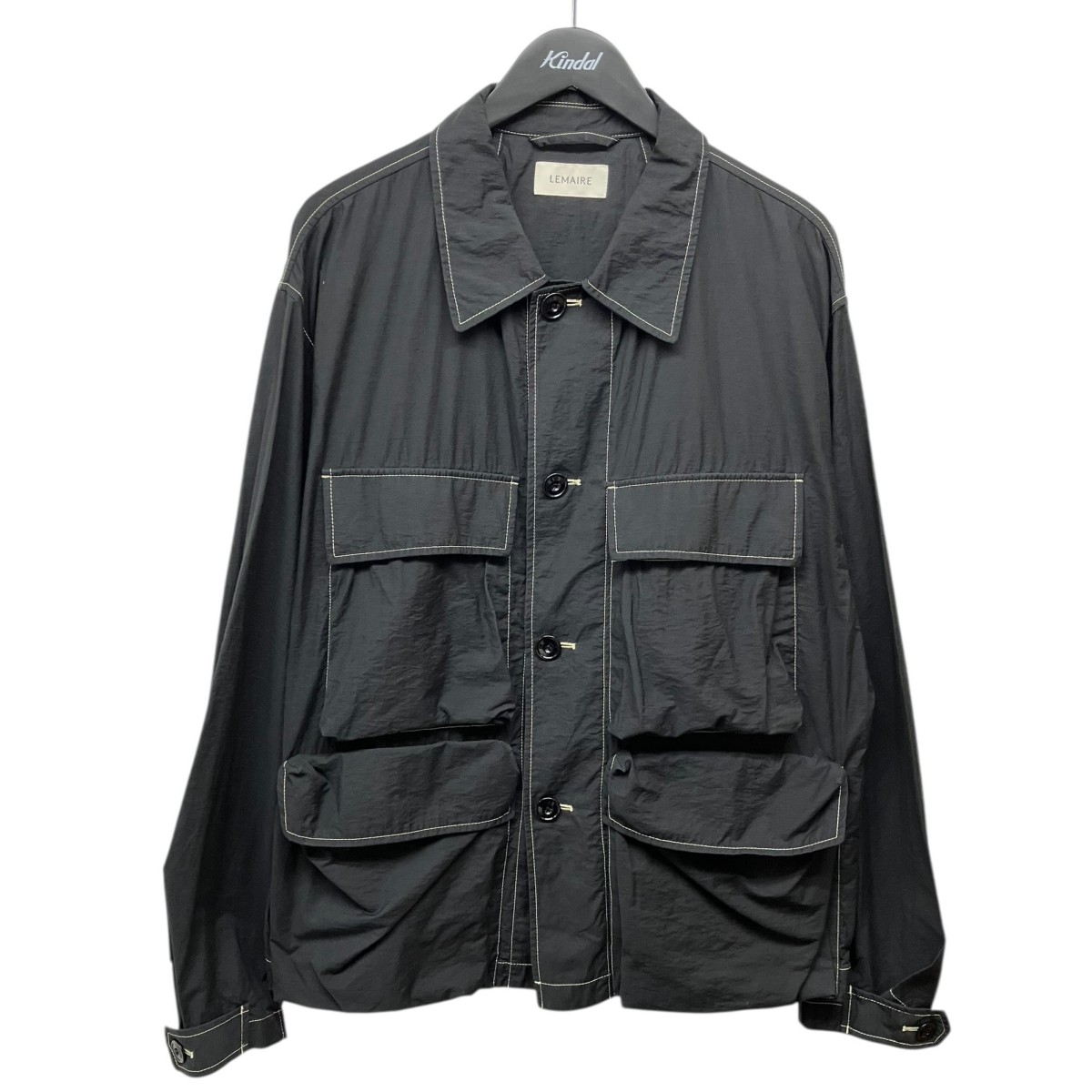 【中古】<br>LEMAIRE<br>「LIGHT FIELD JACKET」ライトフィールドジャケｯト ブラック サイズ：46<br>【価格見直し】