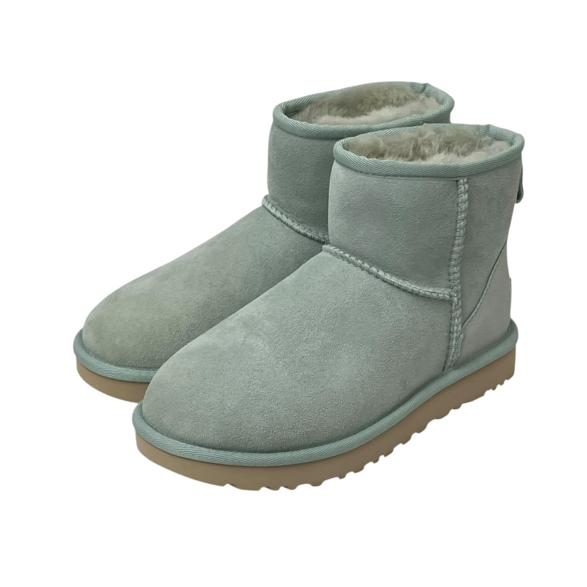 【中古】UGG クラシックミニ ブーツ 5BS1M663KQ1VV スカイブルー サイズ：22cm 【220226】（アグ）