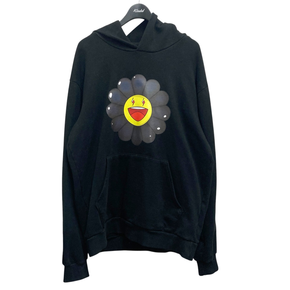 【中古】 J Balvin×Takashi Murakami プルオーバーパーカー ブラック サイズ：L 【価格見直し】