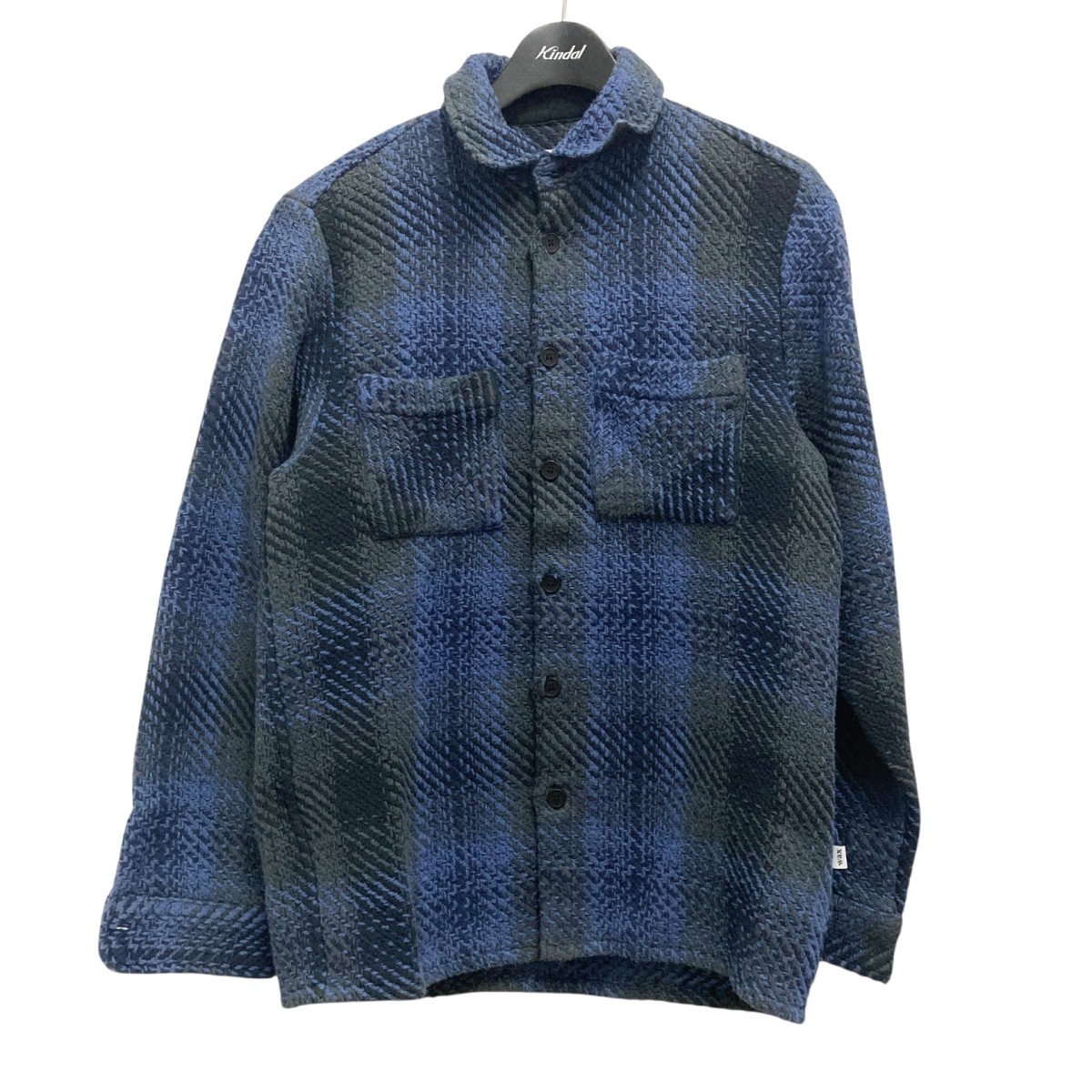 【中古】 wax london　 チェック柄CPOジャケット AW23 OSH WHI AWU NBU ネイビー サイズ：S 【220226】（ワックスロンドン） 13,385円