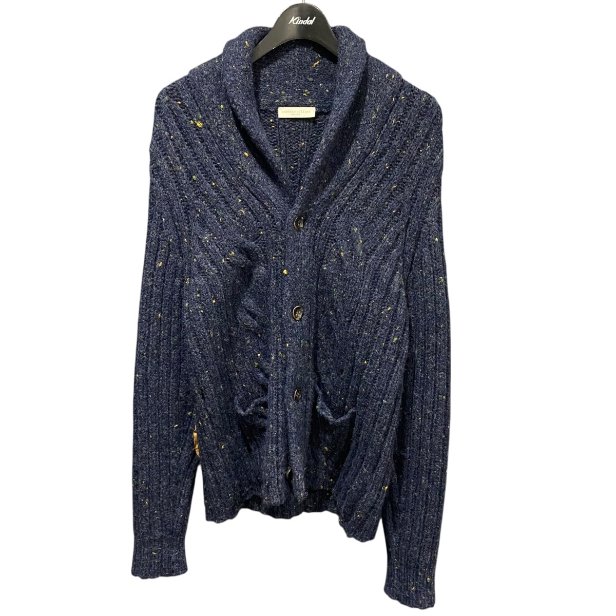 【中古】 ROBERTO COLLINA　 ニットカーディガン 222080031-1514 ネイビー サイズ：48 【210226】（ロベルトコリーナ） 7,293円