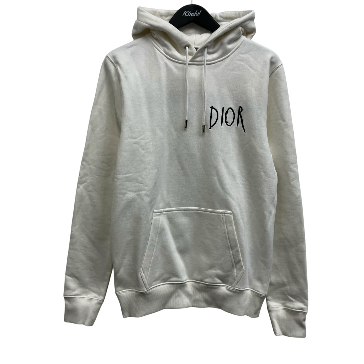 【中古】DIOR RAYMOND PETTIBON エンブロイダリーロゴパーカー ホワイト サイズ:XS 【220226】(ディオール)|ブランド古着のカインドオル