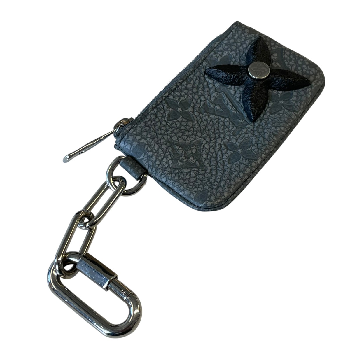 【中古】\u003cBR\u003eLOUIS VUITTON\u003cBR\u003eトリヨン ポシェット・クレ  コインケース M81602 薄墨色\u003cBR\u003e【通貨価値思いなおす】