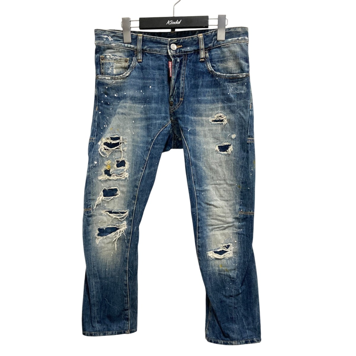 【中古】 DSQUARED2　 TIDY BIKER JEAN 加工デニムパンツ S74LA0896 S30281 インディゴ サイズ：44 【230226】（ディースクエアード）