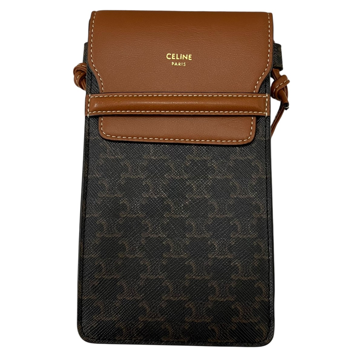【中古】 CELINE　 トリオンフモバイルポーチ ブラウン 【230226】（セリーヌ） 43,329円