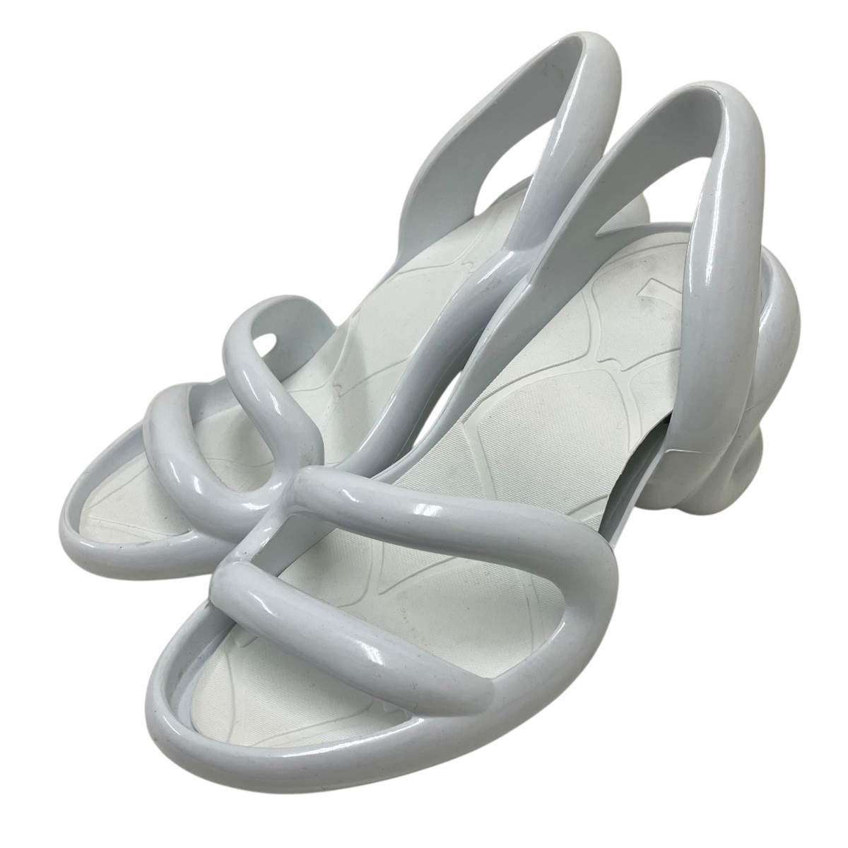 【中古】 CAMPER Kobarah サンダル ホワイト サイズ:37 【230226】(カンペール)