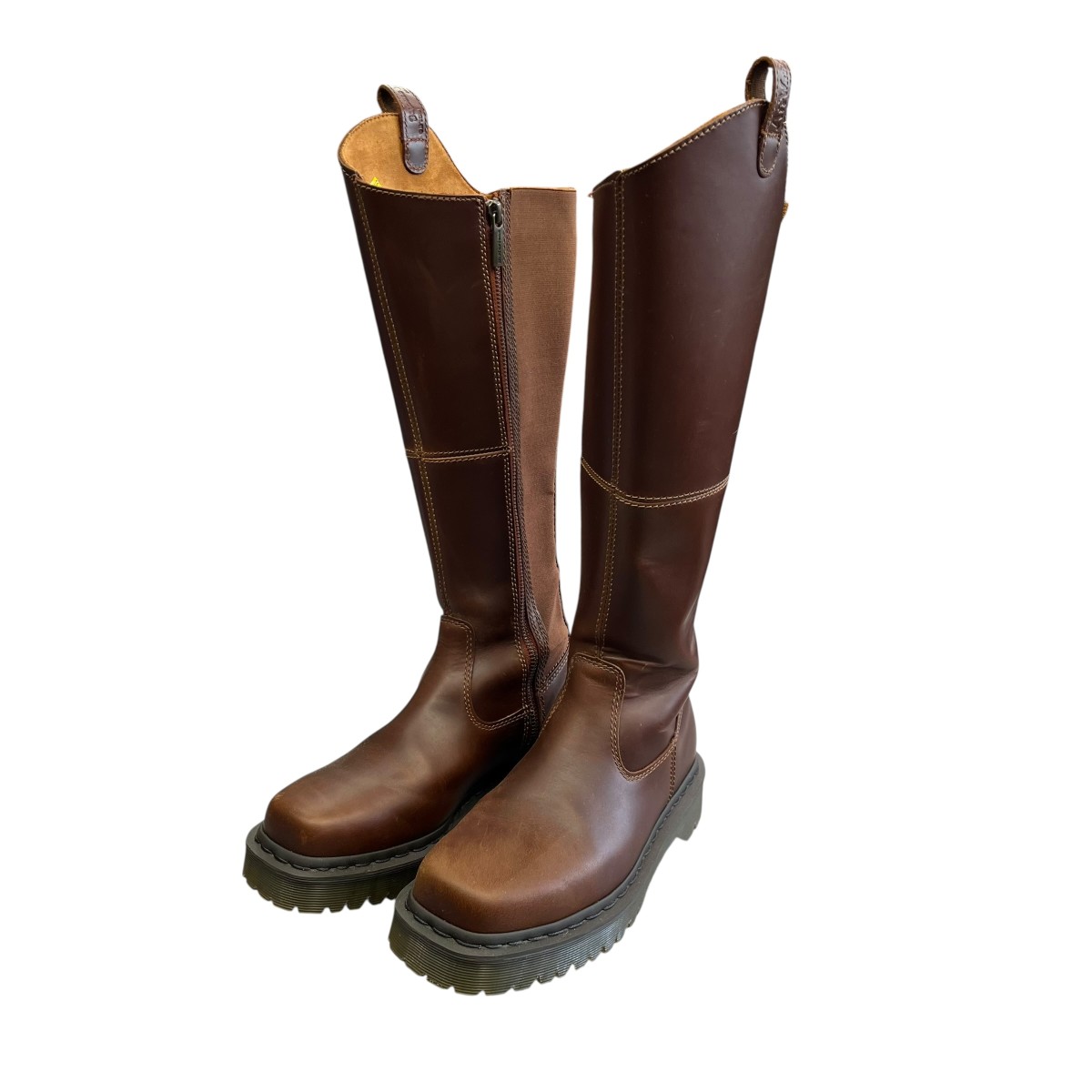 【中古】 Dr．Martens　 AMAAYAH HI ロングブーツ ブラウン サイズ：UK5 【230226】（ドクターマーチン）