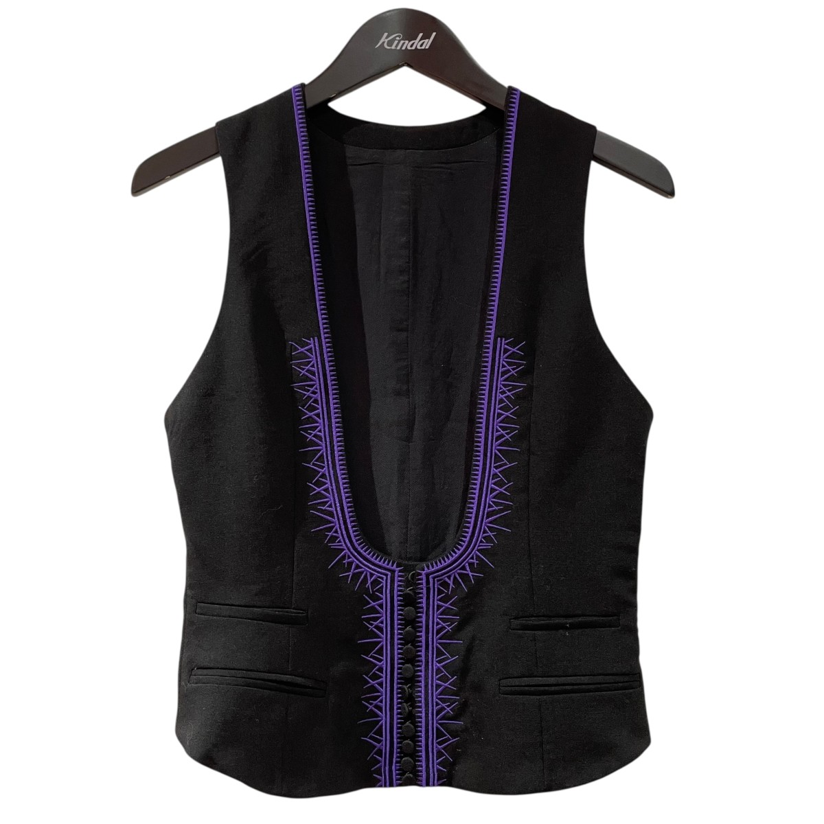 【中古】 HAIDER ACKERMANN ベスト ブラック サイズ：36 【価格見直し】