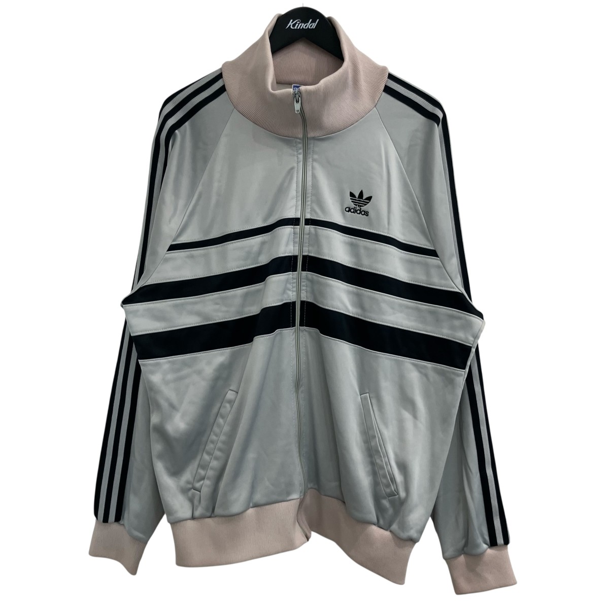 【中古】 adidas 80s トラックジャケット グレー サイズ:XL 【240226】(アディダス)