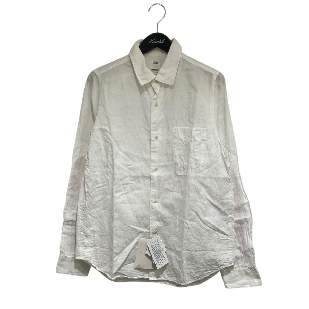 【中古】 VISVIM ALBACORE JUMBO SHIRT L S(LUXSIC) リネンシャツ 0119105011005 ホワイト サイズ：2 【価格見直し】