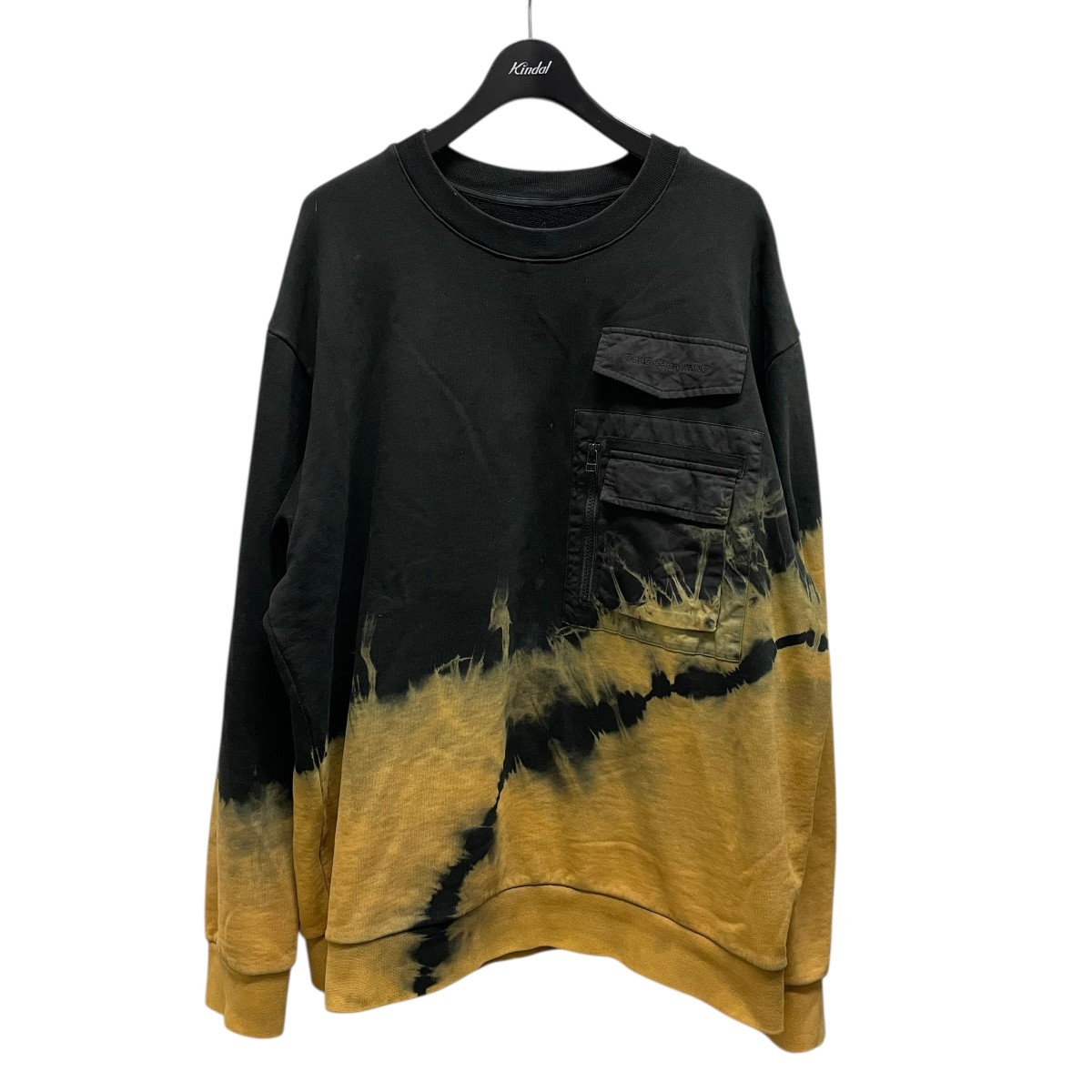 【中古】 FENG CHEN WANG　 胸ポケットスウェット FMF14SS01 ブラック サイズ：L 【240226】（フェンチェンワン）