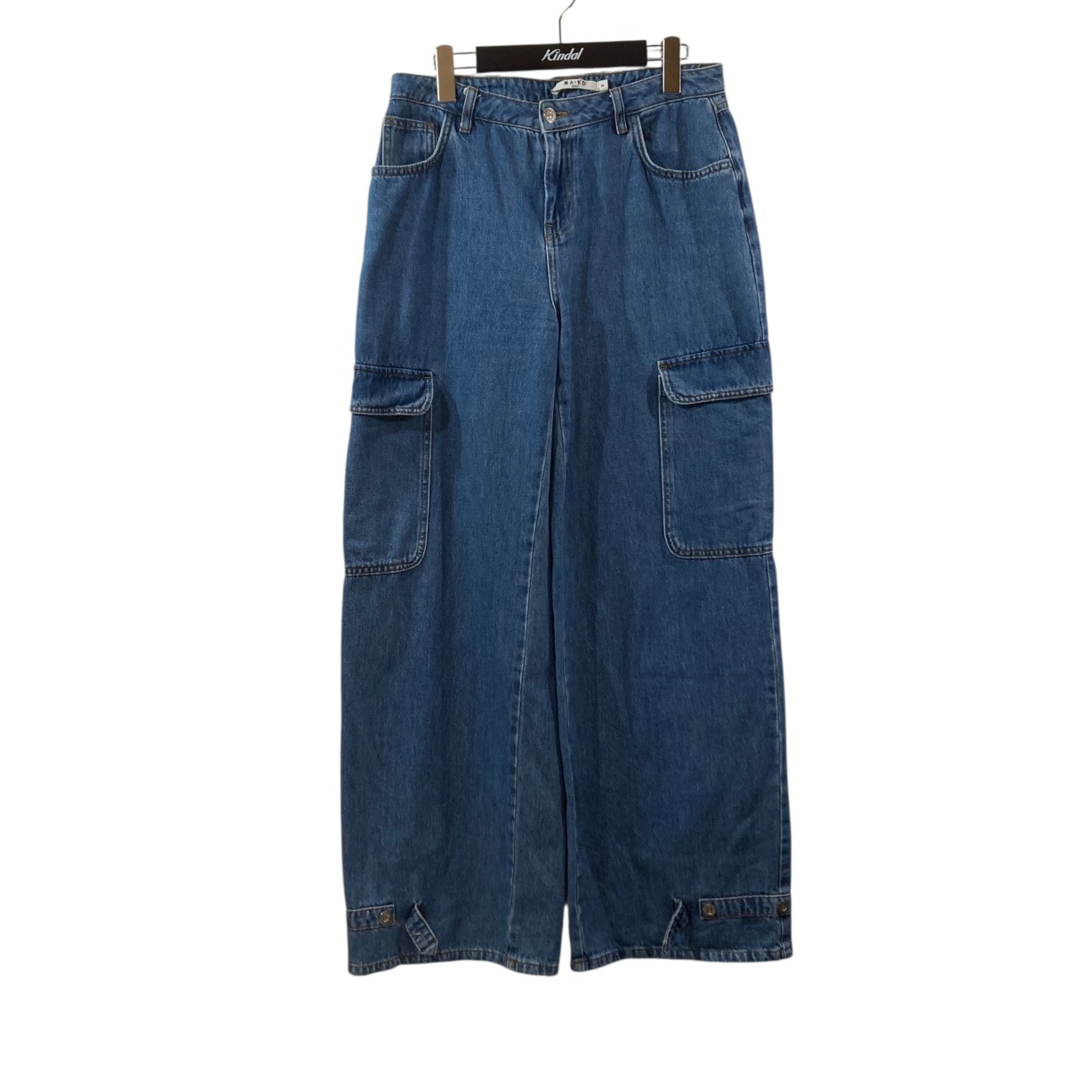 【中古】 NA-KD カーゴデニムパンツ インディゴ サイズ：38 【価格見直し】