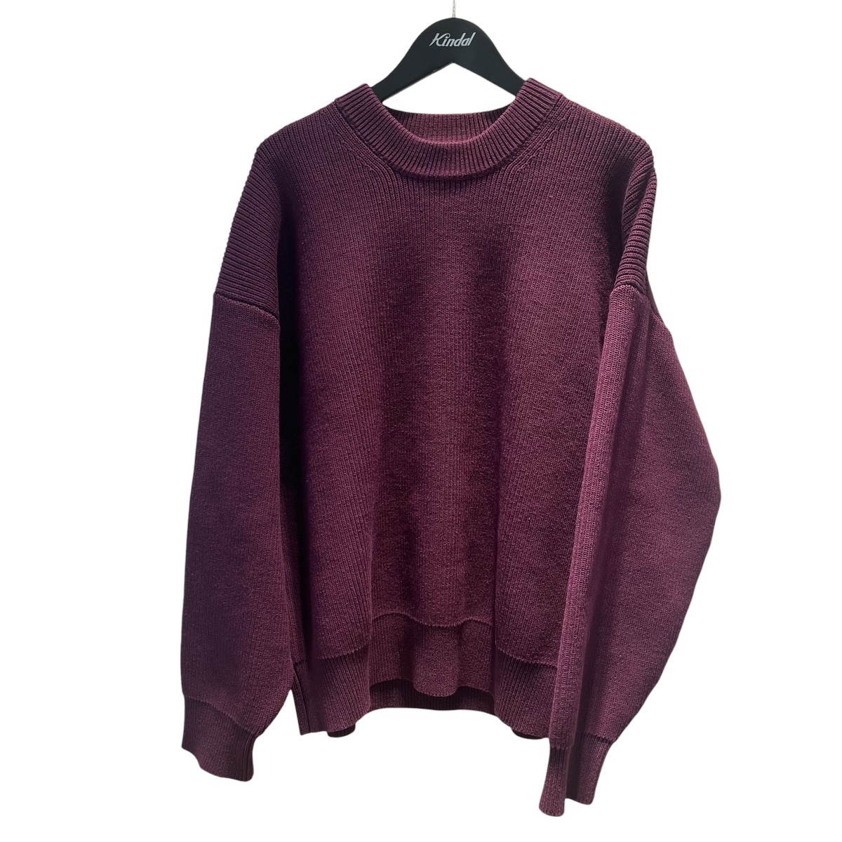 【中古】 MAISON SPECIAL Prime-Over Pullover Crew Neck Knit 無地 ニット 11252361334 パープル サイズ:1 【240226】(メゾンスペシャル)