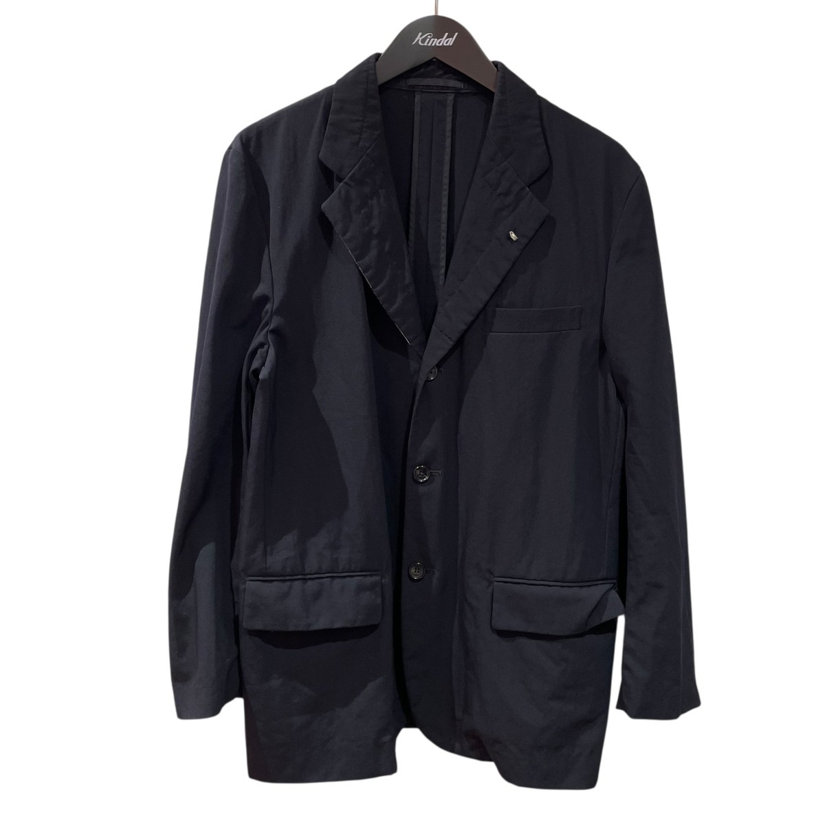 【中古】 COMME des GARCONS HOMME AD2002 田中オム テーラードジャケット HF-J010 ネイビー サイズ：S 【価格見直し】