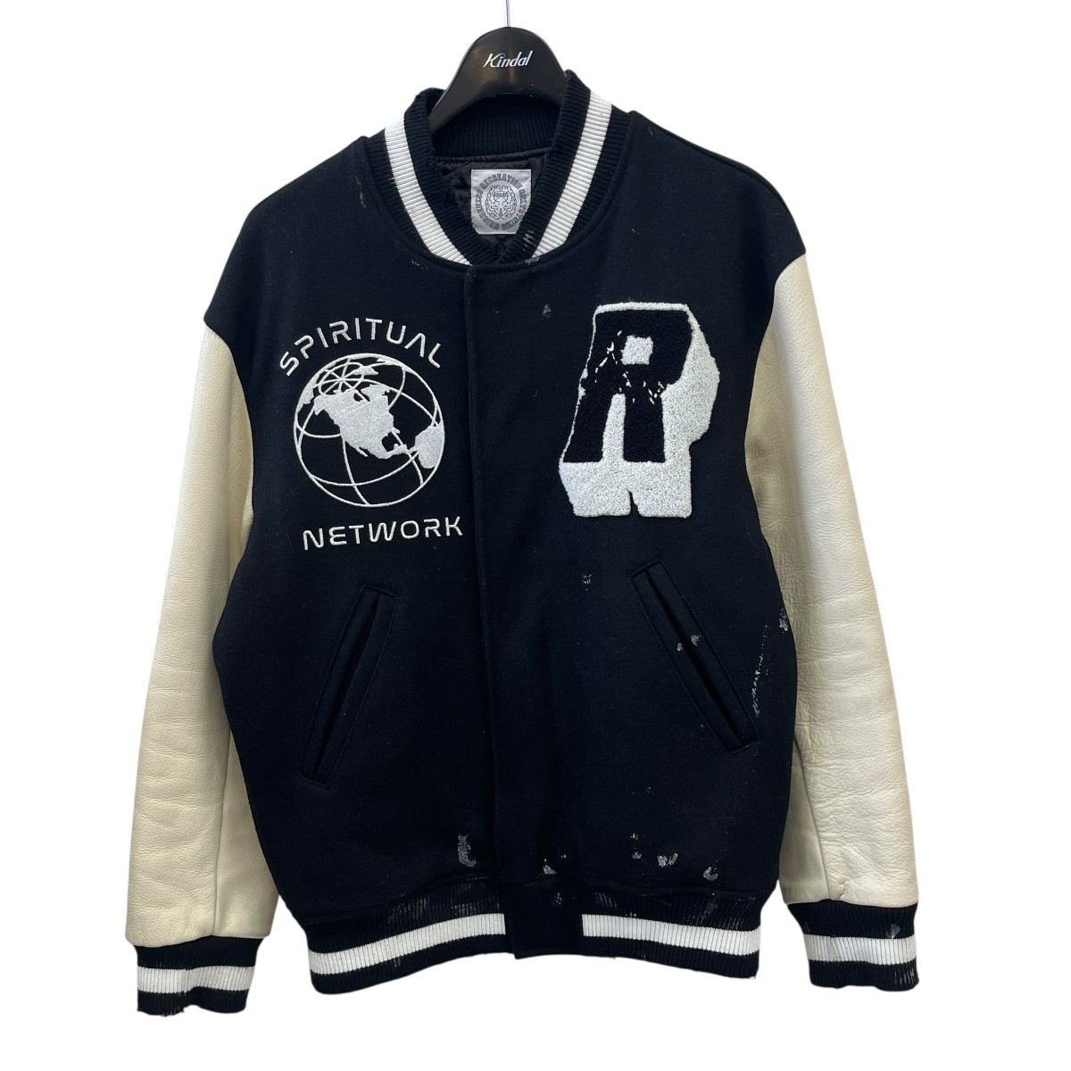 楽天市場】Settlemier's Jackets Leather Sleeve Varsity Jacket Size