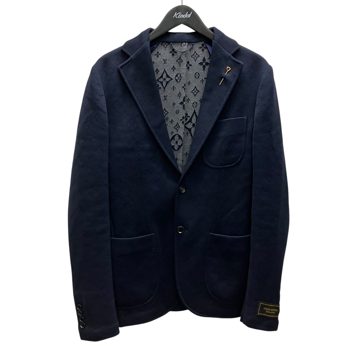 【中古】LOUIS VUITTONテーラードジャケット ネイビー サイズ：50【価格見直し】｜ブランド古着のカインドオル 59,796円