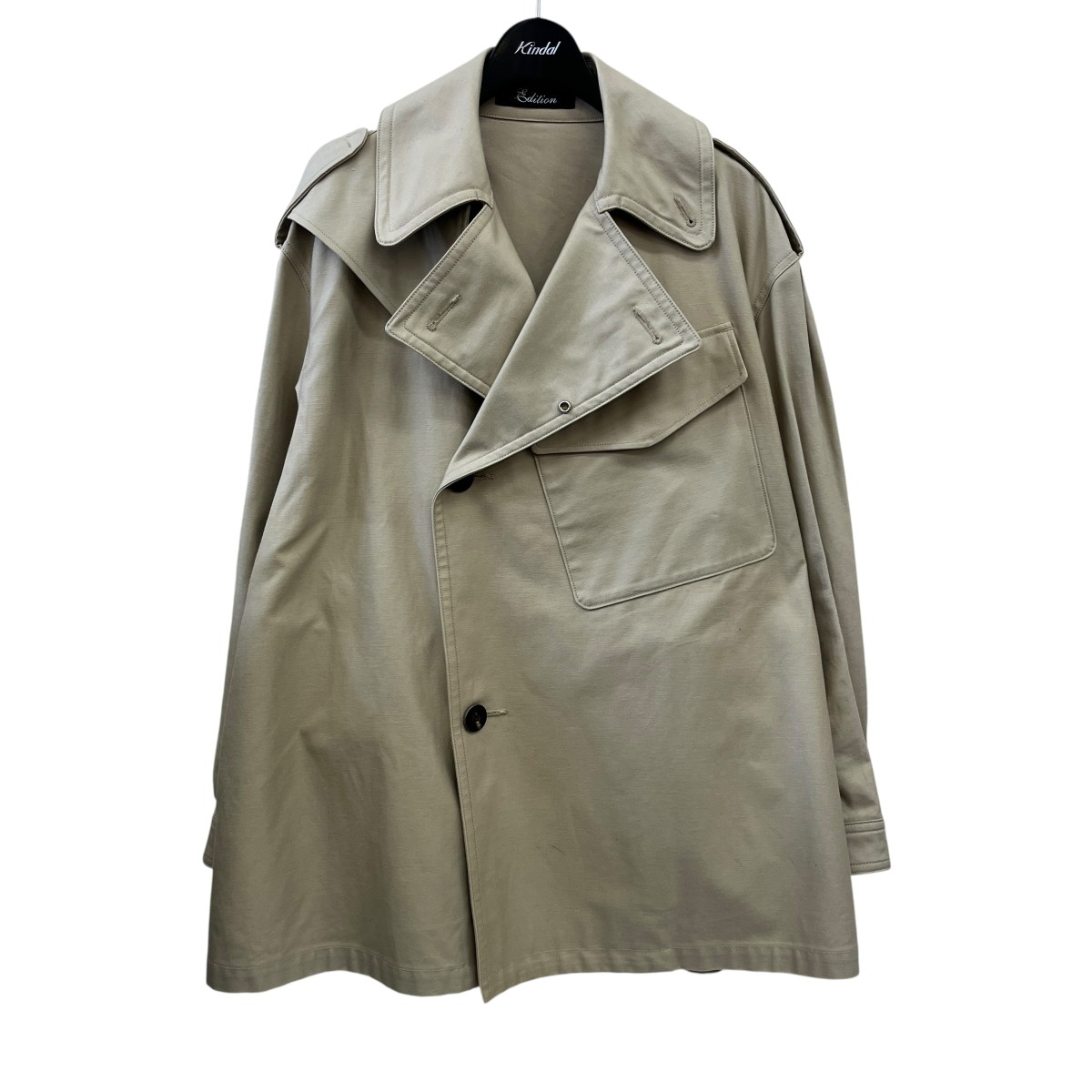 【中古】<br>Edition<br>ショートトレンチコート 34-08-44-08002 ベージュ サイズ：36<br>【価格見直し】