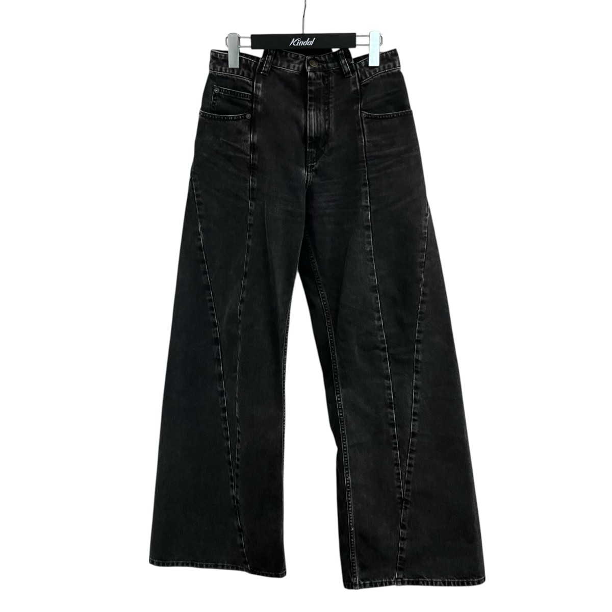 【中古】 Maison Margiela1　 25SS 再構築フレアデニムパンツ S51LA0133 ブラック サイズ：40 【260226】（メゾンマルジェラ）