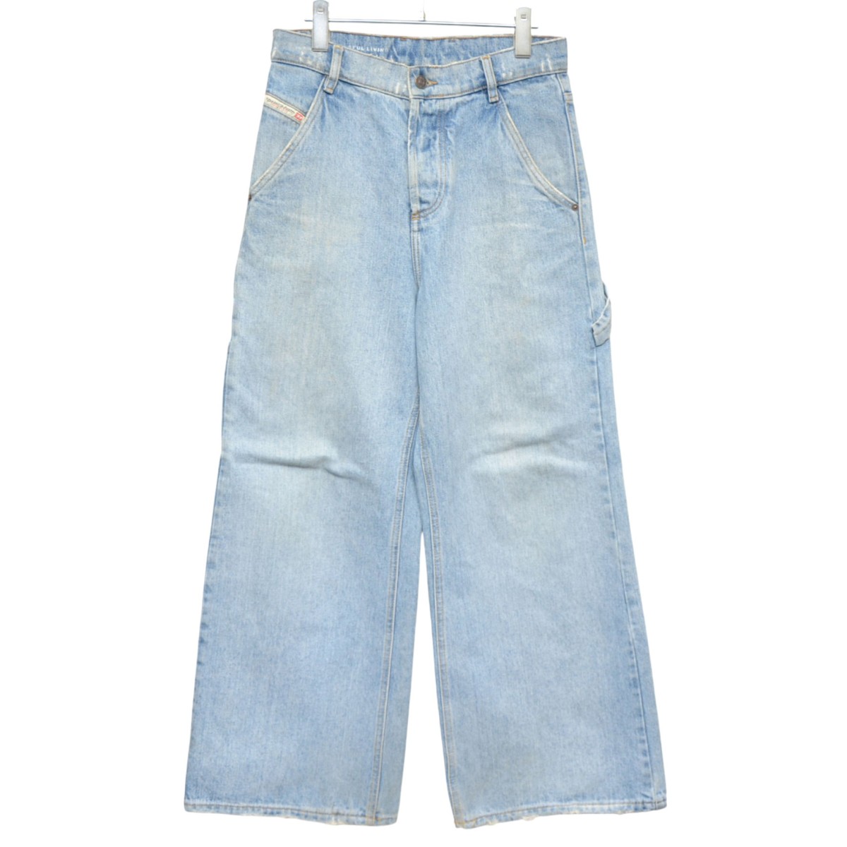 【中古】 DIESEL D-SIRE WORK　ワイドデニムパンツ　USED加工バギージーンズ　A09686 インディゴ サイズ：23 【価格見直し】