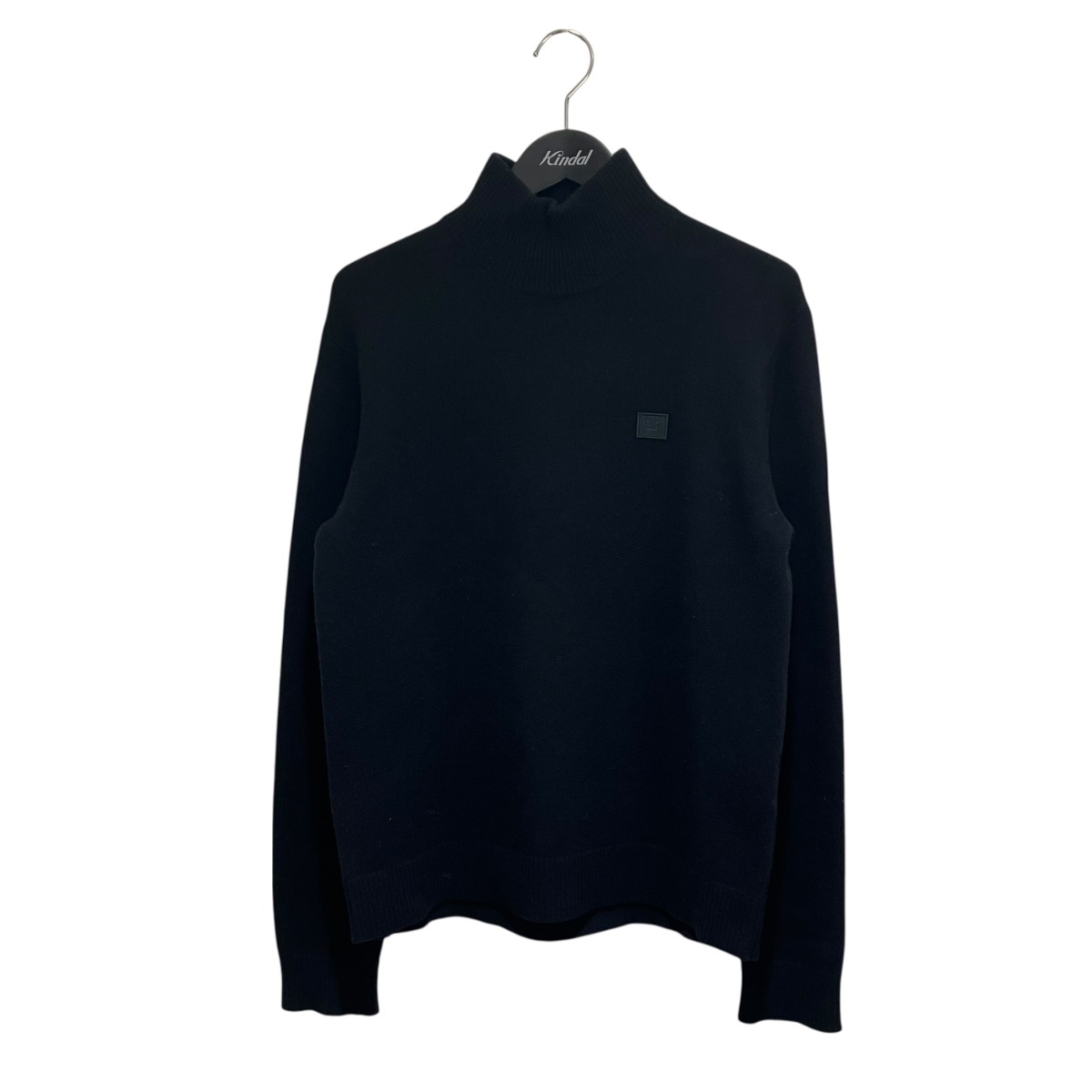 【中古】 ACNE STUDIOS　 ウールブレンド クルーネック タートルネックニット FA-UX-KNIT000022 C60029 ブラック サイズ：XS 【250226】（アクネストゥディオズ）