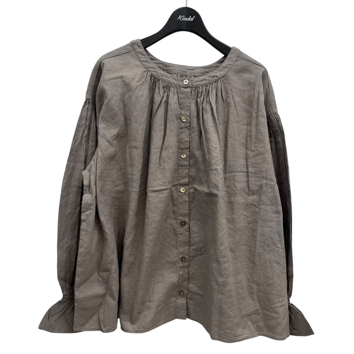 【中古】nest Robe キャンディースリーブ2wayブラウス 01254-1151 ブラウン サイズ：FREE 【260226】（ネストローブ）