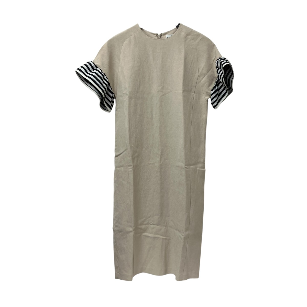 【中古】UNTITLED&times;BORDERS AT BALCONY　ワンピース 153-56485 ベージュ サイズ：2 【260226】（アンタイトル&times;ボーダーズアットバルコニー）｜ブランド古着のカインドオル