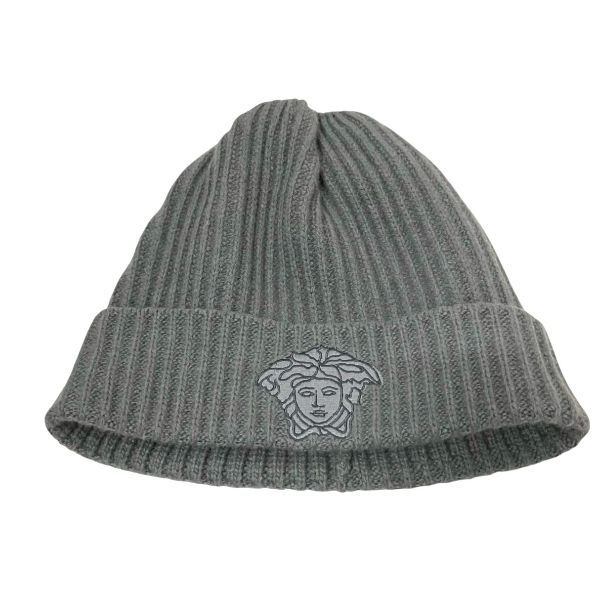 【中古】 VERSACE　 ニット帽 MCP15LC グレー 【260226】（ヴェルサーチ）