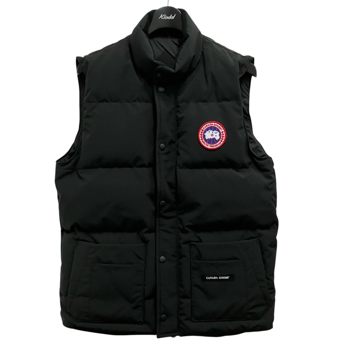 【中古】 CANADA GOOSE　 Freestyle Crew Vest ダウンベスト 4154M ブラック サイズ：M 【260326】（カナダグース）