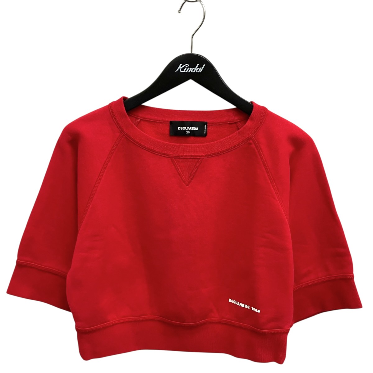 【中古】 DSQUARED2 asymmetrical sweat スウェット S72GU0272 レッド サイズ:XS 【270226】(ディースクエアード)