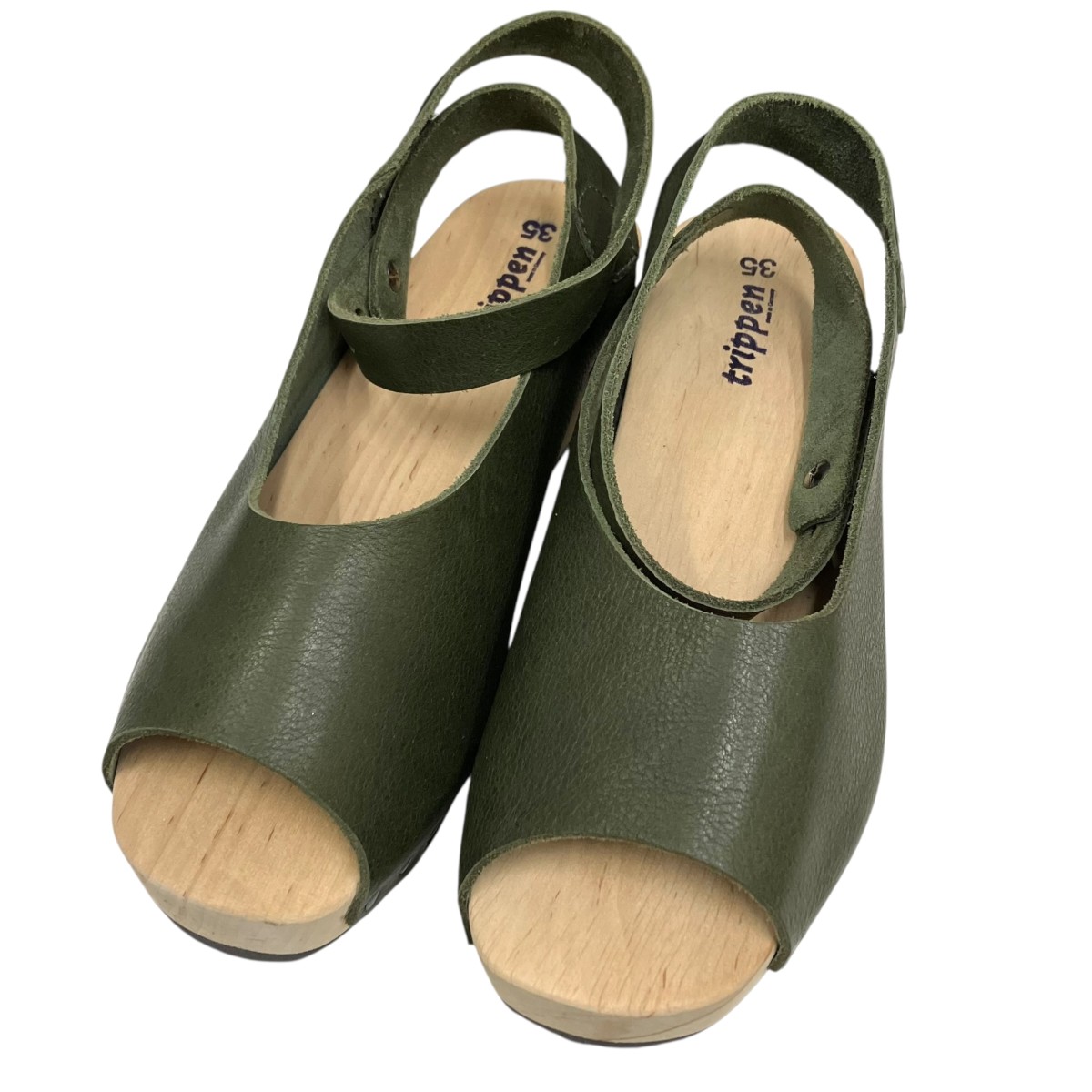 【中古】 Trippen　 サンダル ORINOCO-WAW231 グリーン サイズ：35(22.5~23.0cm) 【270226】（トリッペン）