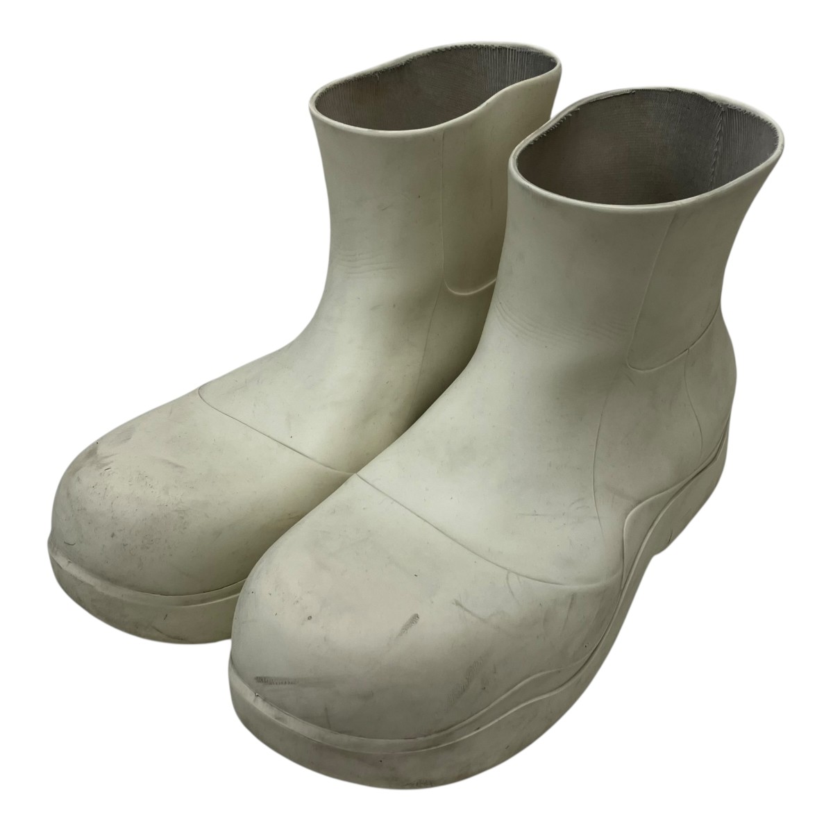 【中古】 BOTTEGA VENETA　 パドルブーツ アイボリー サイズ：42 【270226】（ボッテガヴェネタ）