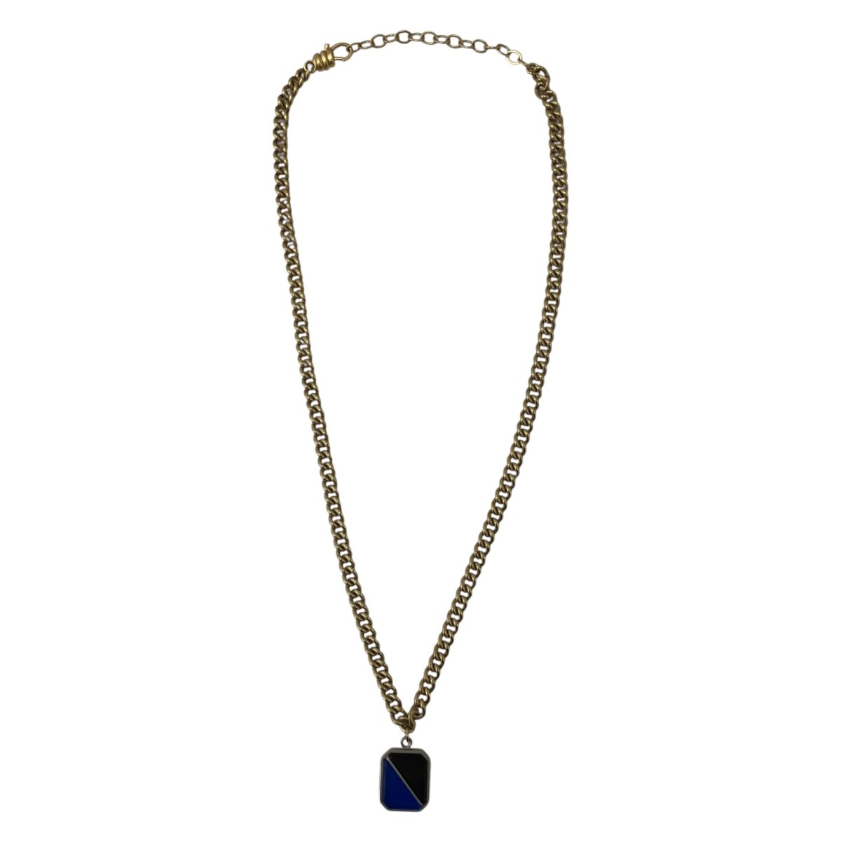 【中古】\u003cBR\u003eMaison Margiela\u003cBR\u003eresin charm necklace レシン 惹き付ける頸飾り 青碧×黒いこと\u003cBR\u003e【通貨価値思いなおす】