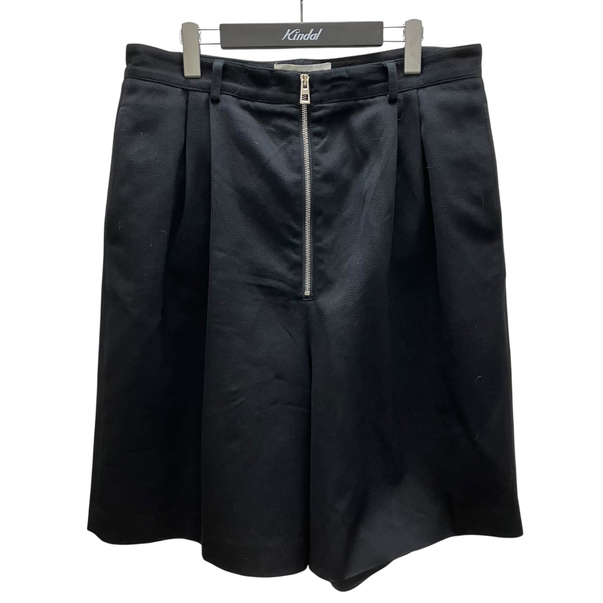 【中古】 LOEWE　 ジップワイドショートパンツ ブラック サイズ：52 【270226】（ロエベ）
